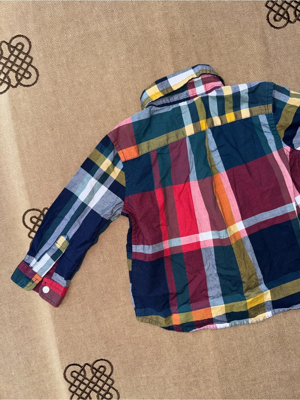 Ralph Lauren baby boys plaid button down shirt Size 9M